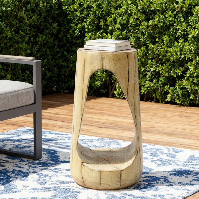 Table d'appoint Eulla, table d'appoint, table d'appoint de salon, table d'appoint en bois, Naturel