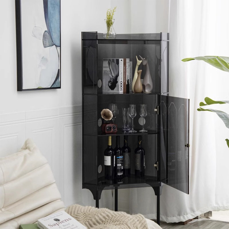 Armoire décorative en acrylique, Noir, noir, noir, noir