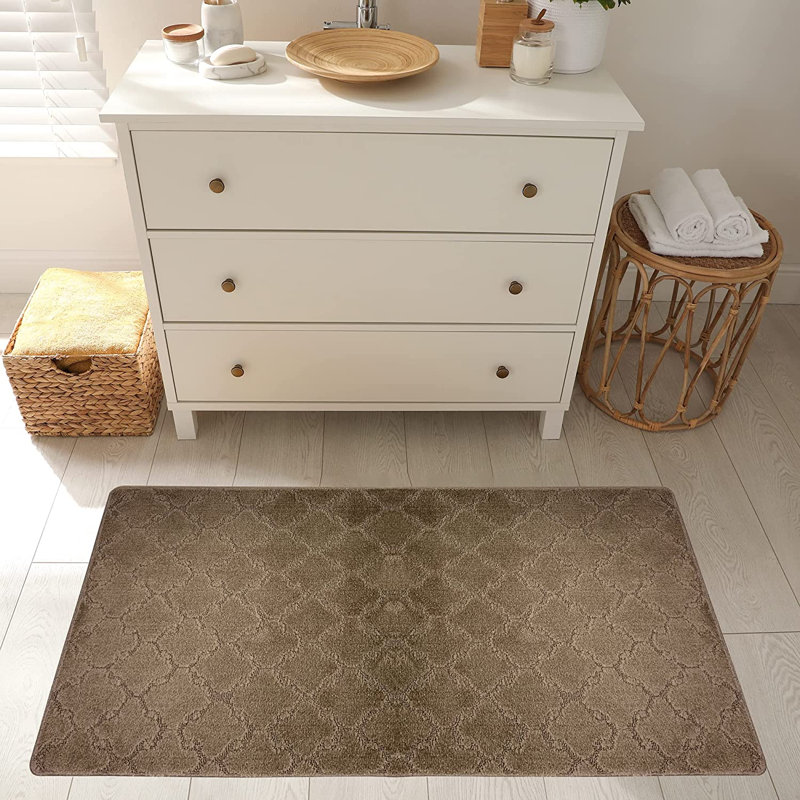 Tapis de cuisine, Rectangle 2 pi 8 po x 5 pi 4 po, Taupe