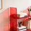 Bibliothèque rouge en acrylique transparent-707142985