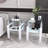 Set Of 2, Modern Tempered Glass Tea Table Coffee Table End Table, Square Table For Living Room-1332095663