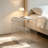 Iron End Table, Sofa Magazine Rack Side Table, Two Kinds of Placement, silver.