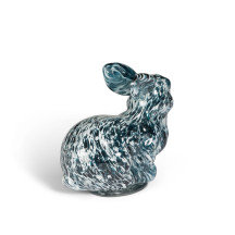 Blue Glass Bunny, Large