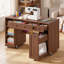 53″W Pull-Out Sewing Craft Table with Storage,Mobile Sewing Machine Desk with Drawers & Adjustable Cabinet-137891823