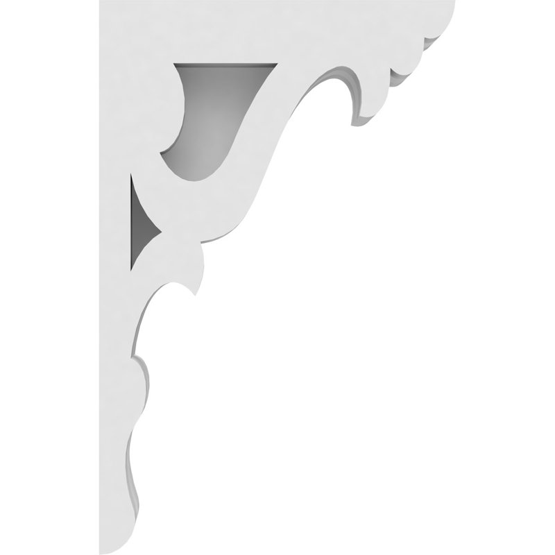 Corbeau en PVC de qualité architecturale Cornelia, H 7 po x l 4,5 po x P 1,875 po