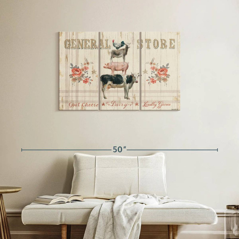 Kema Farm Patchwork I Wall Sign, 24" H x 38" W