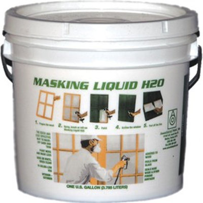 Associated Paint 80-400-1 1Gal Clear Masking Liquid H2O-1PK