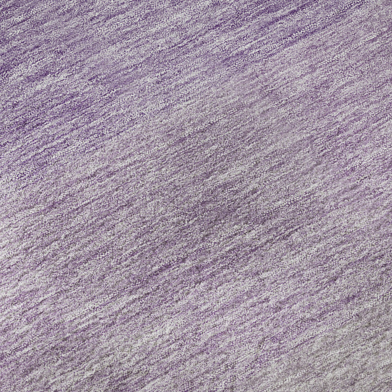 Tapis mauve de qualité supérieure lavable à la machine Prisco, Rectangle 3' x 5'