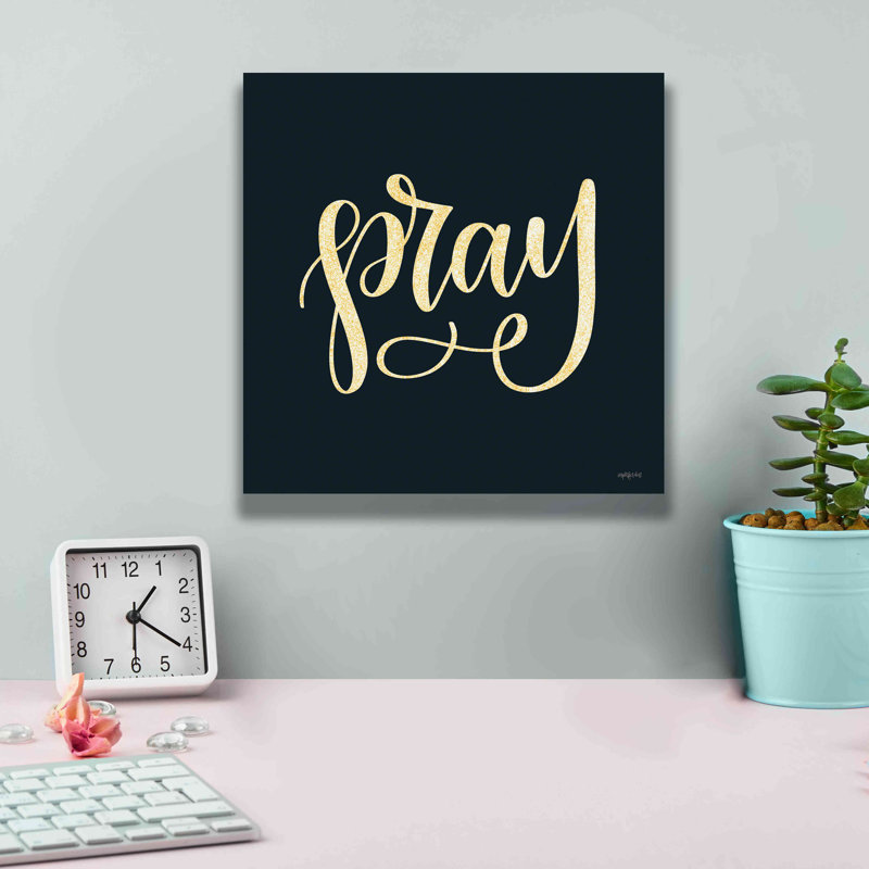 'Pray' by Imperfect Dust, Giclee Canvas Wall Art, 12" H x 12" W x 0.75" D