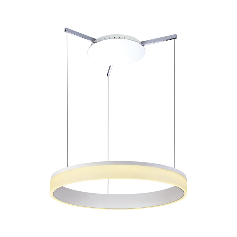 Luminaire suspendu géométrique à 1 lumière unique Ahhas, H 35,43 po x l 23,36 po x P 23,36 po