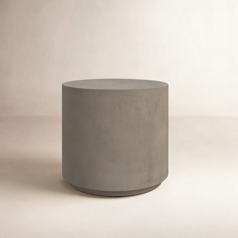Dove Concrete End Table