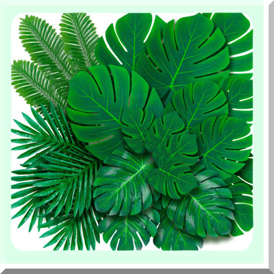 Artificial Palm Leaves for Decorations and Parties