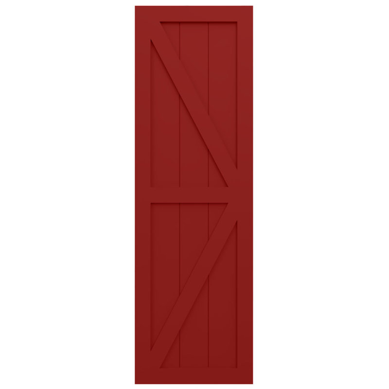 Deux volets de ferme EnduraCore Composite, L 15 po, H 44 po, Rouge feu