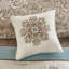 Ensemble d'édredon jacquard 7 pièces bleu grand