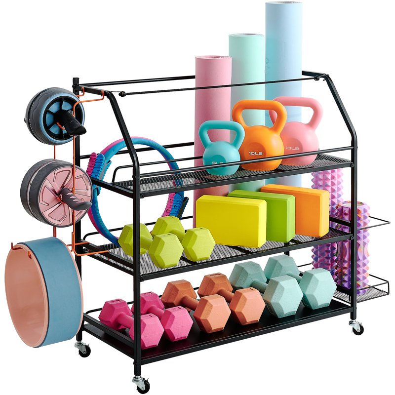 Freestanding Home Gym Storage Sports Rack