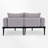 55.02'' Wide Rectangle Iron Patio Daybed with Cushions-95943466