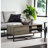 Rustic Oak & Black Finish Coffee Table