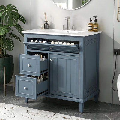 30" Bathroom Vanity With Sink
