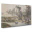 Horses by the Stream by Lang Shining - Wrapped Canvas-55304559