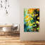 «Vibrant Autumn Ginkgo Abstract Forest Landscape», art mural-129475198
