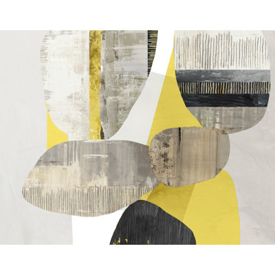Mélange de céladon jaune, reproduction sur toile