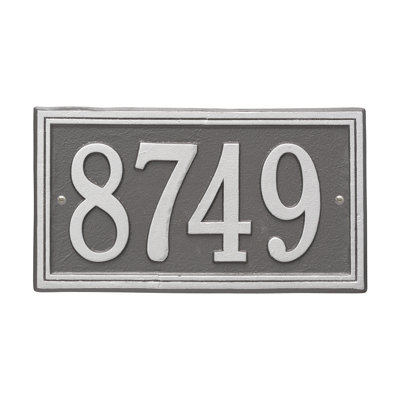 Double Line 1-Line Wall Address Plaque