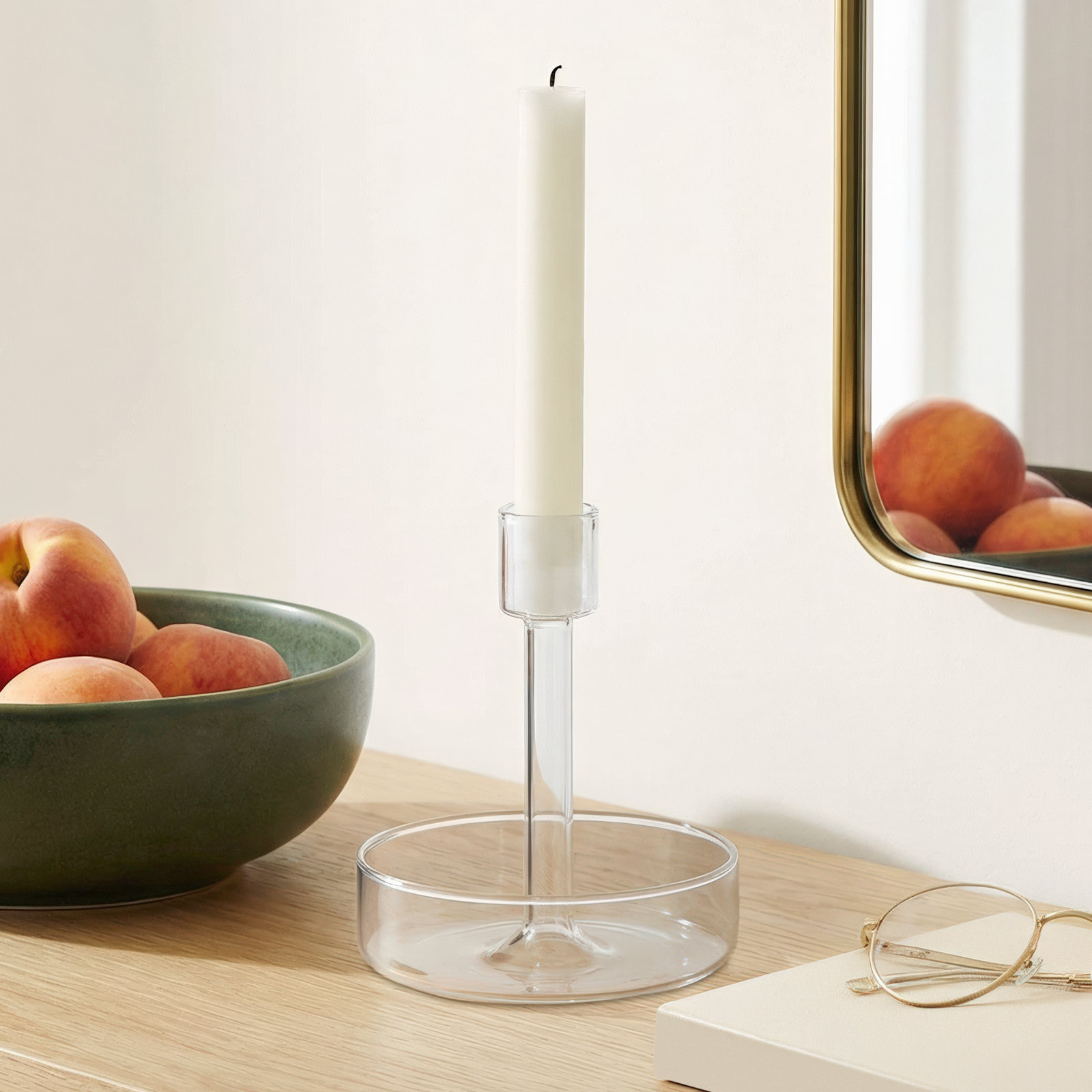 Ianthe Candlestick Holder, 5" H x 4.25" W x 4.25" D