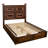 Fireside Lodge Barnwood Colonial Potomac Platform Bed - King-271329154