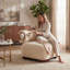 Chaise d'appoint moderne en polyester beige pour le salon - Convient aux animaux de compagnie, capacité de poids de 330 lb, conception élégante et durable-131140424