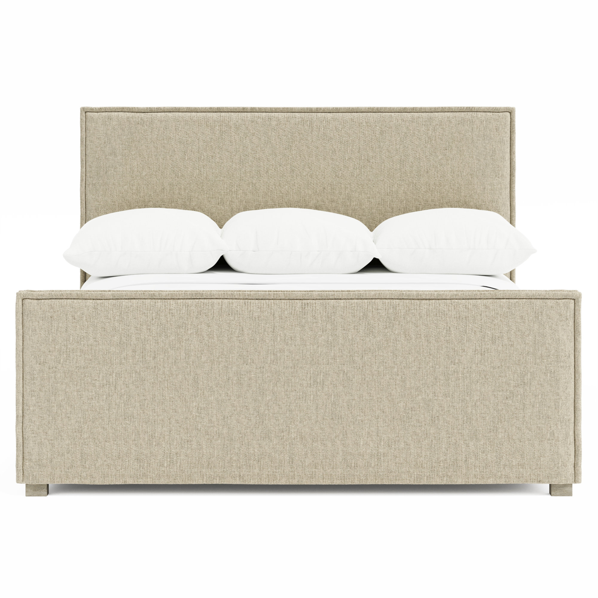 Sawyer Upholstered Panel Bed, Fawn, King