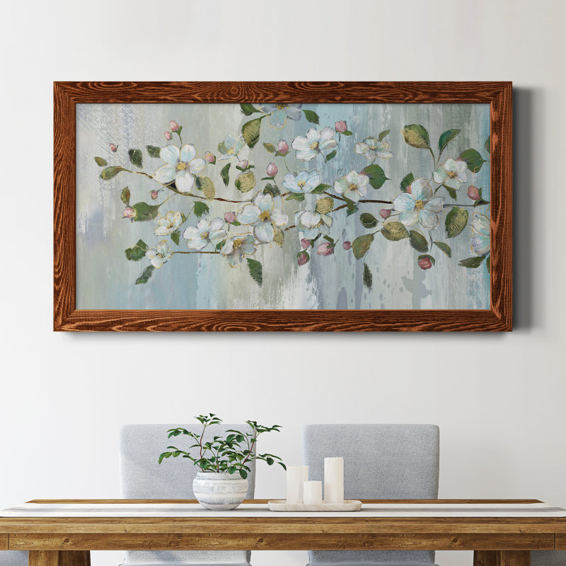 Painterly Blossoms - Peinture sur toile encadrée, Érable