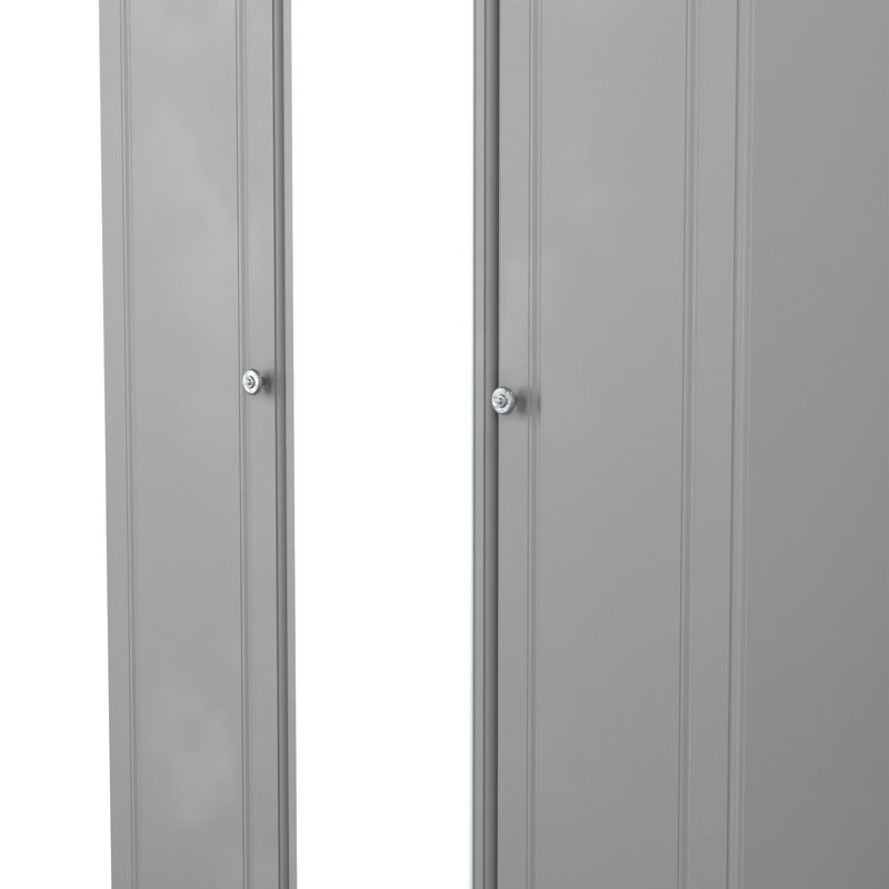 Arpelar Manufactured Wood Wardrobe, Dusk Grey/Oak