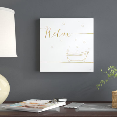 Underline Bath V by Veronique Charron - No Frame Print on Canvas