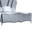 Ensemble de chambre pour grand lit, argent, bois chromé, ensemble de 2 pièces avec table de chevet-131013458-131013460