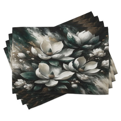 Polyester Floral Rectangle Placemat