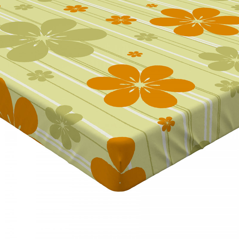 Microfiber Floral Fitted Sheet, Queen Fitted Sheet