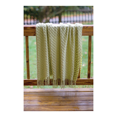 Manual Woodworkers & Weavers Sage Acrylic Throw Blanket 50 x 60 Inch Green