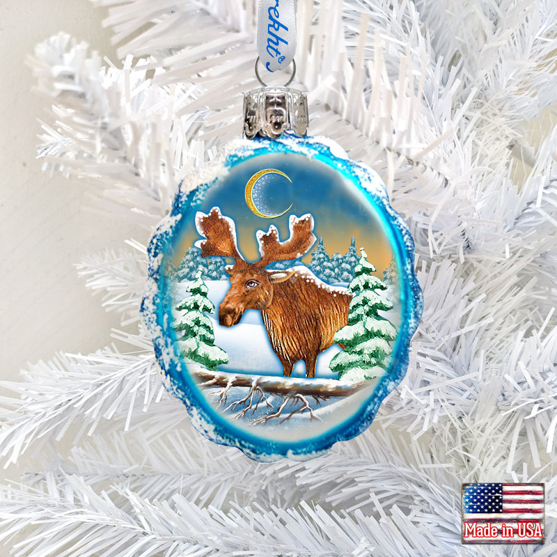 Keepsake 9'' Handmade Glass Hanging Figurine Ornament