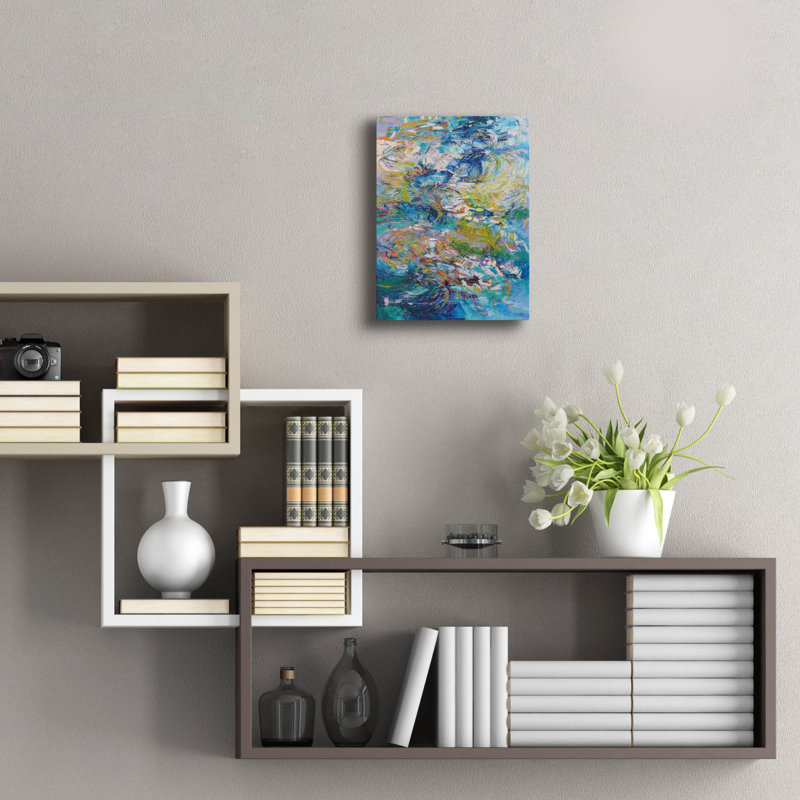  «Immersion 1» par Dorothy Fagan, art mural en verre acrylique, 12 po x 16 po