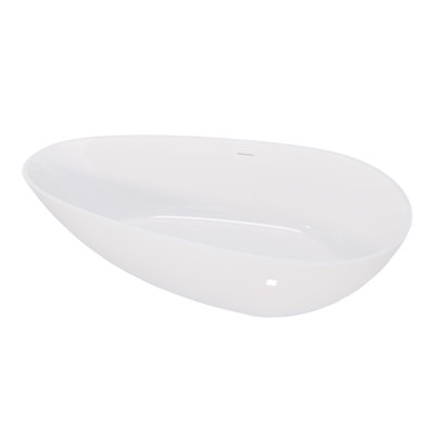 59" Freestanding Solid Surface Bathtub