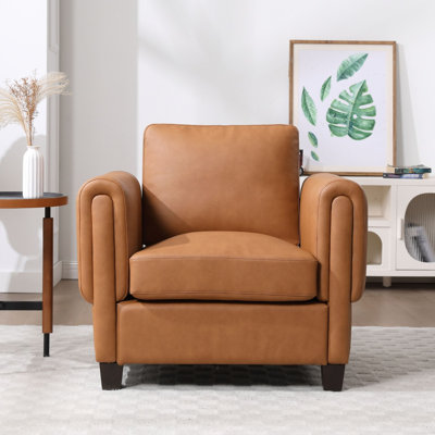 Chaise d'appoint moderne rembourrée avec accoudoirs, 1 pièce