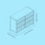 Commode double 6 tiroirs Teddi-98718149