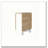 Cole White and Macadamia Folding Dining Table