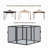 Sunny Yard Polyester Screen for Gazebo-84064820