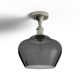 Renee Single Light Glass Semi Flush Mount
