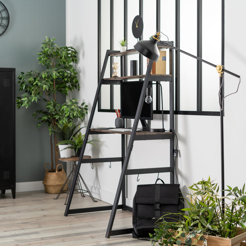 Pinank Modular Solid Wood Leaning / Ladder Desk