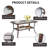Patio Wicker Coffee Table With Glass Top-1014907961