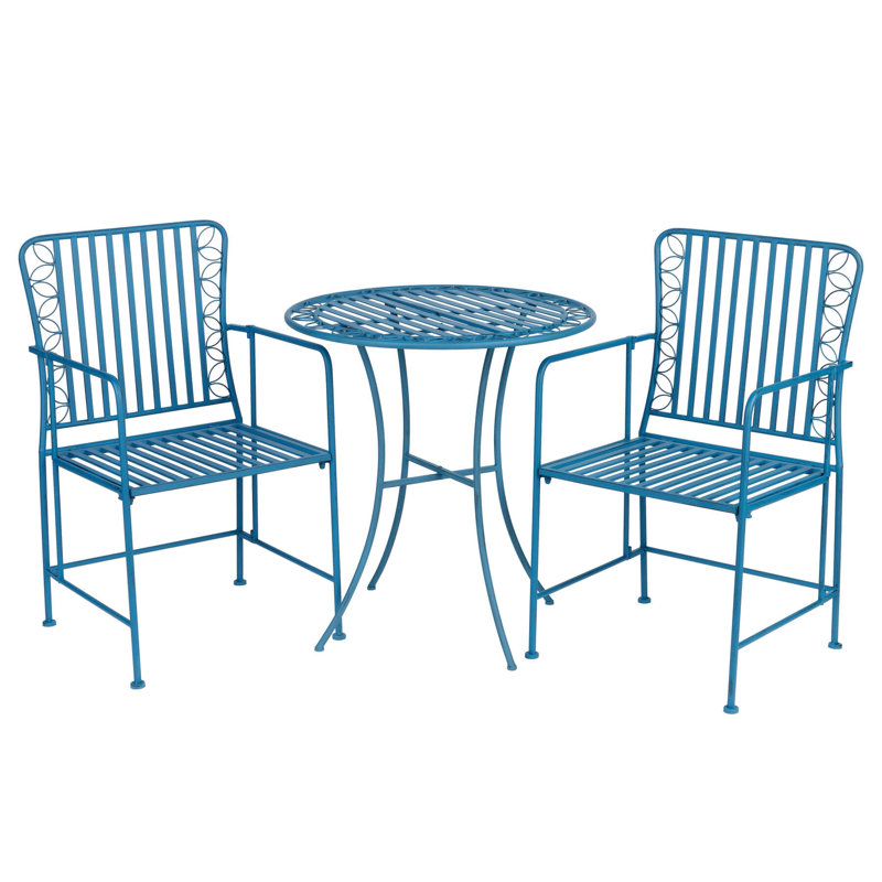 Danielburnham Outdoor Garden Patio Bistro Table and Chair Set