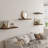  12 Inch Deep Floating Shelf, 48 x12 Inch Large Wall Mounted Shelf for Kitchen, Bathroom, Living Room, Rustic Brown (2 Pack)-676599101-676326580