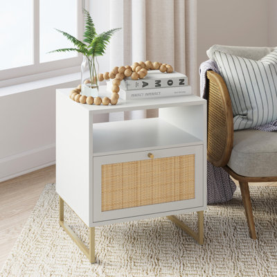 Table de bout avec rangement Clester